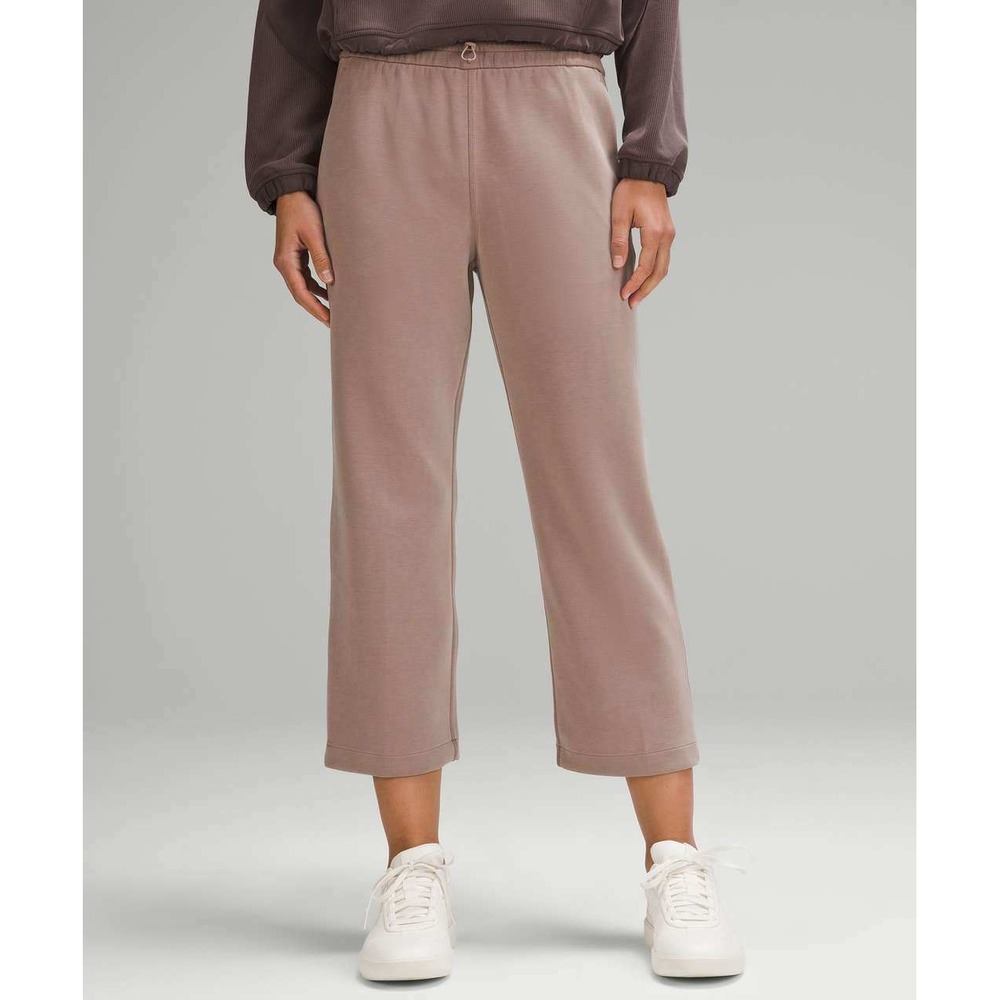 Lululemon Softstreme High-Rise Straight-Leg Cropped Pant Taupetastic 16 LW6BZXS